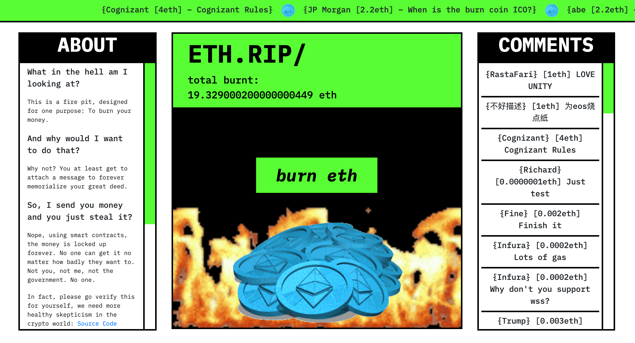 ETH.RIP homepage
