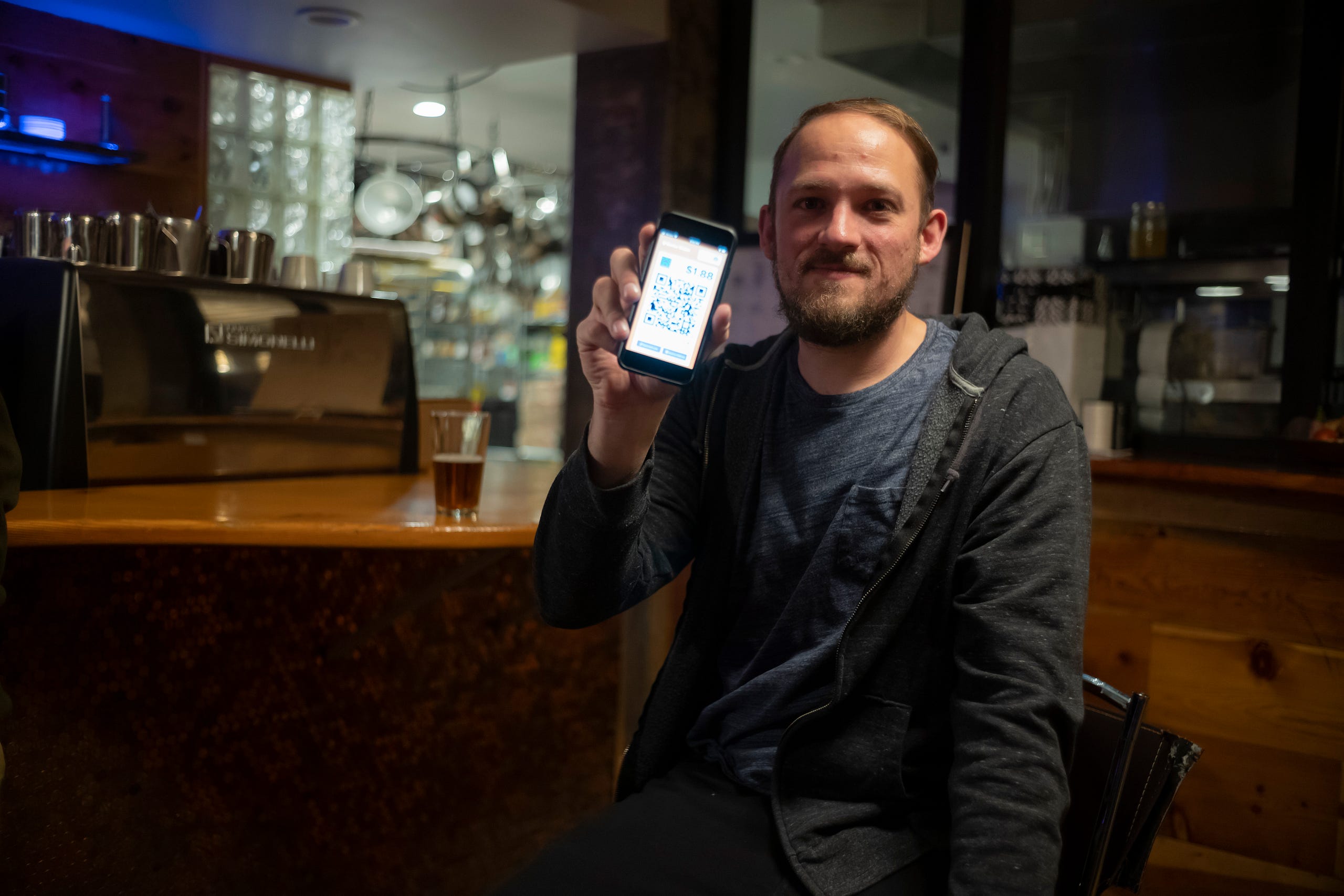 Austin showing off the Burner Wallet